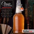 thumbnail image 3 of Kitchen Lux Swing Top Glass Bottle Empty Bottles for Drinks, Kombucha, Wine, Beer and More, 16 Oz 2 Pieces, 3 of 7