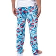 thumbnail image 5 of Grateful Dead Men's Steal Your Face Blue Tie Dye Adult Lounge Sleep Bottoms Pajama Pants, 5 of 7
