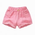 thumbnail image 4 of UAYOTSE Girls Summer Shorts Pants for Toddler Kids 2T 3T 4T 5T Summer Casual Pull on Cotton Shorts Baby Elastic Waist Short,Sizes 18-24 Months, 4 of 5