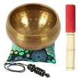 thumbnail image 7 of IBA Indianbeautifulart Tibetan Singing Bowl Musical Instrument For Meditation W/ Stick & Cushion Handcrafted In Nepal Bowl For Relaxation, Yoga & Spiritual Healing, 7 of 7