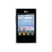 LG Optimus Dynamic (L38C) - 3G smartphone / Internal Memory 2 GB - microSD slot - LCD display - 3.2" - 320 x 240 pixels - rear camera 3 MP - TracFone - black