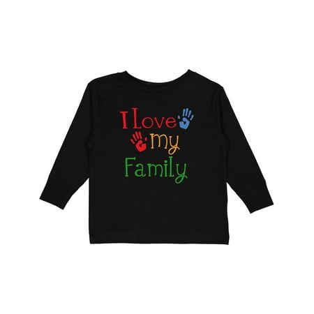 

Inktastic I Love My Family Gift Toddler Boy or Toddler Girl Long Sleeve T-Shirt