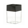 thumbnail image 2 of Desktop Paper Clip Dispenser Holder - Compact Plastic Storage Box with Suction Cartridge - Easy Access Top for Office Supplies (Black, 2.3"x2.3"x4.1"), 2 of 9