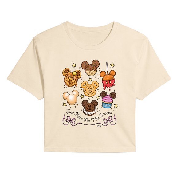 Disney - Disney Foods - Juniors Cropped Graphic T-Shirt