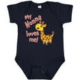 thumbnail image 3 of Inktastic My Nonna Loves Me Cute Giraffe Boys or Girls Baby Bodysuit, 3 of 5
