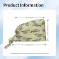 thumbnail image 6 of Kdxio Twig Sloth Pattern Turban Hat for Women Men Comfortable Adjustable Cleaning Working Cap with Sweatband, 6 of 8