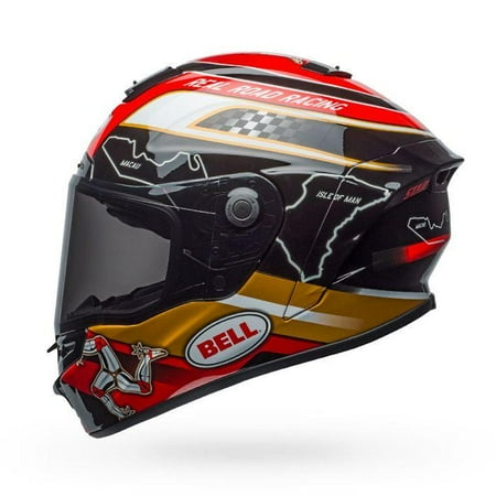 Bell Helmets Star MIPS DLX Isle of Man 2018 Helmet (Small, Black/Gold)