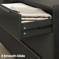 thumbnail image 4 of 6-Drawer Dresser, 60" Wide Modern Black Storage Cabinet for Bedroom, Closet, or Entryway – Minimalist Dresser for Clothes & Daily Essentials, 4 of 8