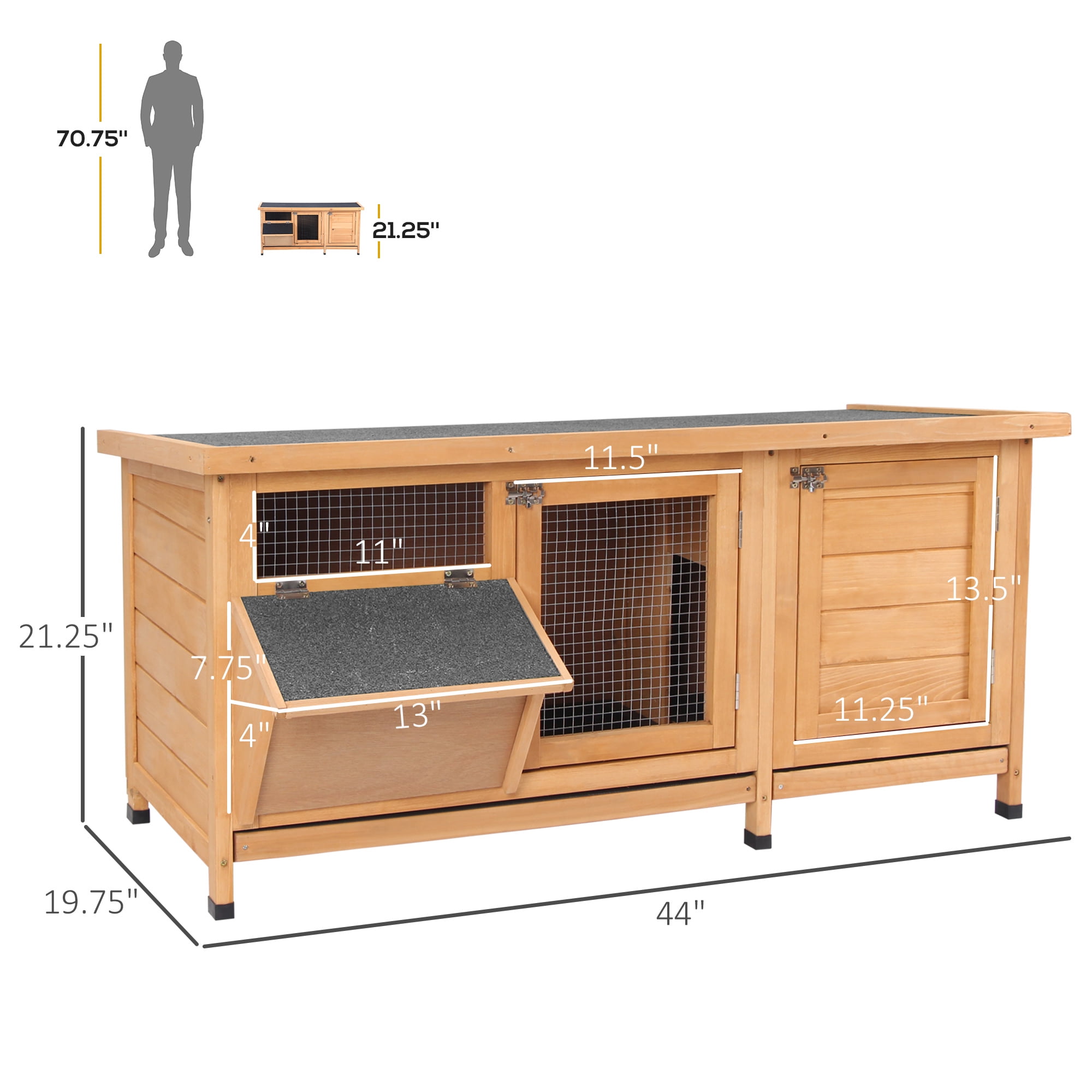 Rabbit Hutch Large Bunny Rabbits Cage