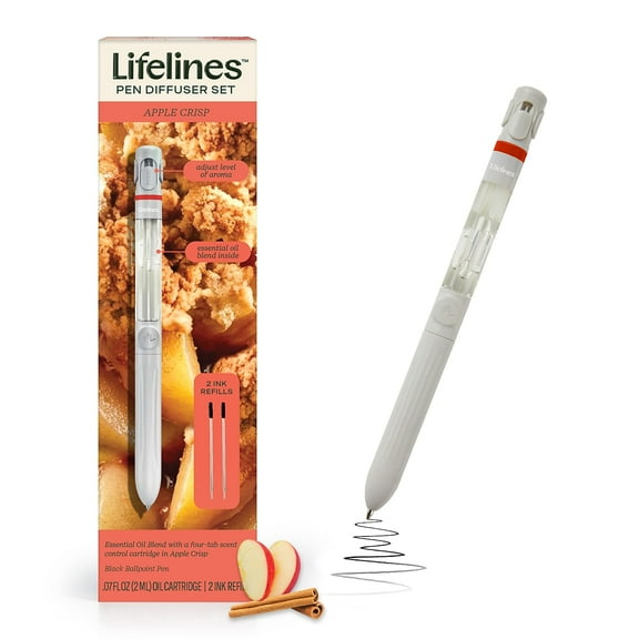 Lifelines Apple Crisp Essential Oil Blends Pen Diffuser 0.07 oz. (LL-12-3125)