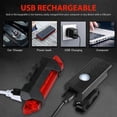 thumbnail image 3 of USB Rechargeable LED Waterproof Bicycle Headlight & Tail Light Set,Cycling Headlight with 3 Modes and Adjustable Bracket, 3 of 7