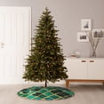 thumbnail image 6 of Fotbe Green Mosaic Glass Pattern Christmas Tree Skirt, Tree Skirts Plush Christmas Decorations, Christmas Tree Skirts Xmas Decorations Holiday Party Decor-48", 6 of 6