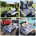 thumbnail image 6 of Golf Cart Seat Covers for 2 Seater,Purple Floral Microfiber Cart Seat Towel Blanket,Vintage Botanical Gradient Pastel Painting Absorbent NonSlip Bench Seats Protector for Golf Course 51"x31", 6 of 9