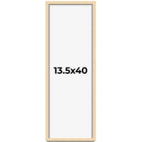 13.5x40 Frame Beige Real Wood Picture Frame Width 0.75 inches | Interior Frame Depth 0.5 inches |