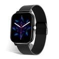 thumbnail image 1 of Hombres Smart Watch Digital Bluetooth Compatible con la pantalla Táctil Táctil Reloj de pulsera Fitness Tarifa cardíaca Música Reproductor SmartWatch Electronics Black Steel Correa Inevent EL005787-03B, 1 of 7