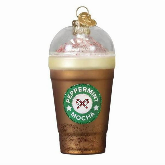 1 Pc Old World Christmas Peppermint Mocha Ornament (32698)