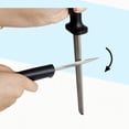 thumbnail image 3 of DOLITY 30cm Diamond Sharpening Steel Rod Sharpener Honing Stick Kitchen Chef Tool, 3 of 9