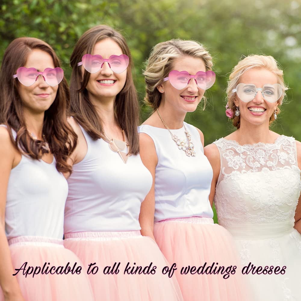 Bachelorette Party Favor, Heart Sunglasses, 12 Pack Heart 