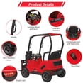 thumbnail image 5 of 12V Ride on Forklift Car with Remote Control, Liftable Fork and Pallet, 2 Speeds, Music, USB, MP3 and Low-Power Alarm, 5 of 9