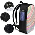 thumbnail image 5 of YFYANG 17" Laptop Backpack, Rainbow Line Art Fashion Travel Work Backpack with USB and Headphone Cable Interface for Men and Women, 5 of 8