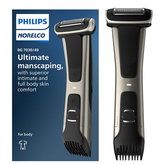 Philips Norelco Bodygroom Series 7000 Showerproof Body & Manscaping Trimmer & Shaver BG7030/49