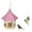 Pink, variant on Qyaukm Wooden Bird Feeder for Outdoors Hanging, Large Capacity, Birdfeeder for Garden Decoration Yard, Weatherproof and Durable(Blue), 1X Bird Feeder
