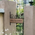 thumbnail image 6 of SLYNSHome Cast Iron Door Welcome Sign,Heavy Duty Wall Mount Birds Welcome Plaque Front Door Sign for Door, Entrance, Porch of Home, 6 of 6