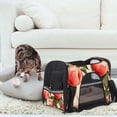 thumbnail image 7 of Peach Sherpa Carrier Bag – Durable 900D Oxford Cloth Fabric Pet Travel Bag with Nylon Webbing, 17x10x11.8 inches, Black Color., 7 of 7