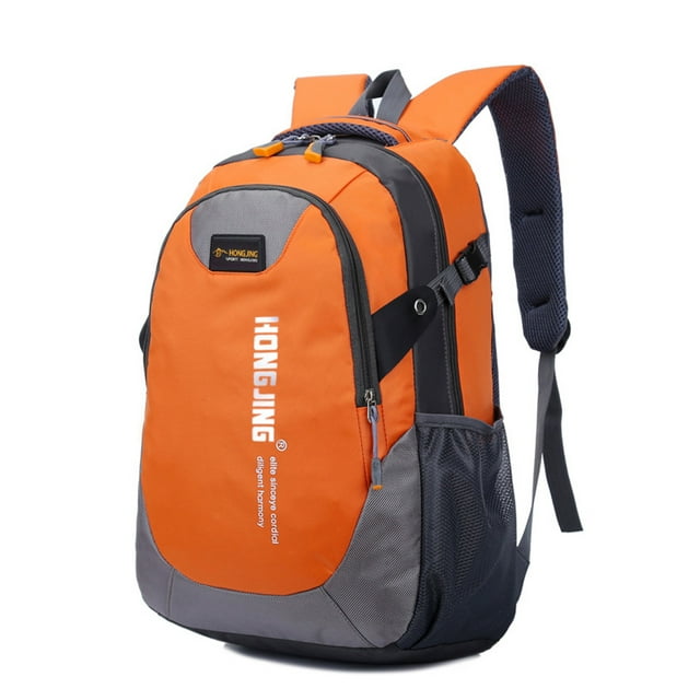 Thinsony Sac à Dos Scolaire 30L Sac à Dos Extérieur Camping Randonnée Randonnée Sac à Dos Portable Fermeture Éclair Sac de Rangement Orange