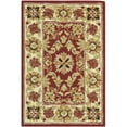 thumbnail image 2 of SAFAVIEH Chelsea Anita Traditional Wool Area Rug, Red/Ivory, 1'8" x 2'6", 2 of 10