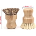 thumbnail image 3 of 2 uds cepillo para platos de bambú, cepillo para platos de madera, cepillo para ollas, cepillo para verduras, sartén, cepillo para fregadero, cepillo redondo para fregar, cepillo de limpieza de cocina JM, 3 of 5