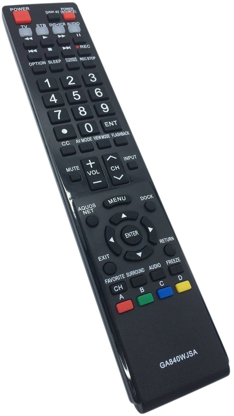 Replaced Sharp GA840WJSA Remote for Sharp Aquos TV LC40LE810 LC