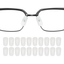 Eyeglass Nose Pads Silicone Anti-Slip Glasses Nose Grips Slip-on Glasses Nose Pads for Plastic Frames Glasses Sunglasses 10 White