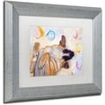 thumbnail image 2 of Trademark Fine Art "Dog Dreams" Canvas Art by Pat Saunders-White, White Matte, Silver Frame, 2 of 4