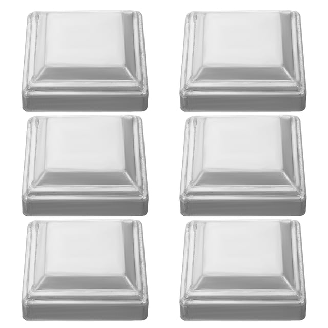 Iron Fence Post Caps for Decor Silver Color Strong and Sturdy 6 Pieces Fits Traffic Barrier Column
