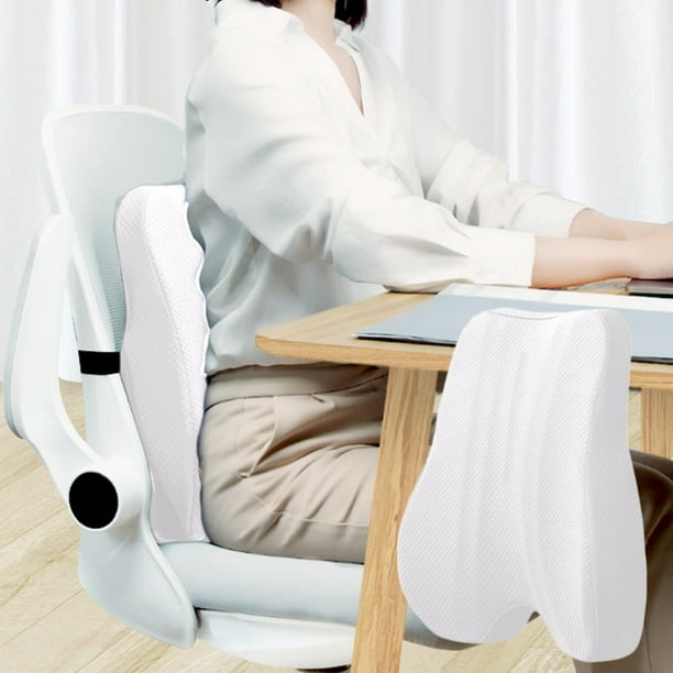 Cojín lumbar para silla de oficina, cojín lumbar de espuma sedentaria, cojín de respaldo para silla, cojín sublumbar, almohada lumbar, almohada de respaldo, almohadas de respaldo