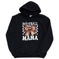 thumbnail image 3 of Football Mama Hoodie for Women Cute Coquette Bow Game Day Football Mom Pullover Sweatshirt, Black Hoodie, M, 3 of 8