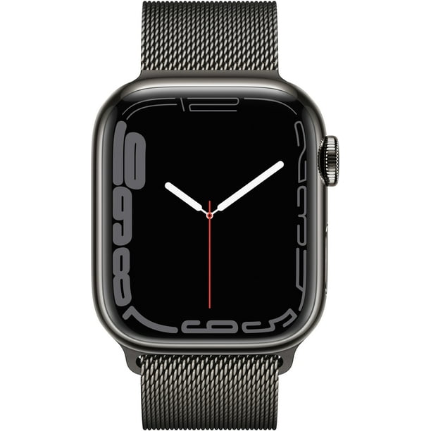 Apple Watch Serie 7 GPS Caja De Acero Inoxidable Grafito 41 mm Correa Milanesa Grafito MKHK3LL/A