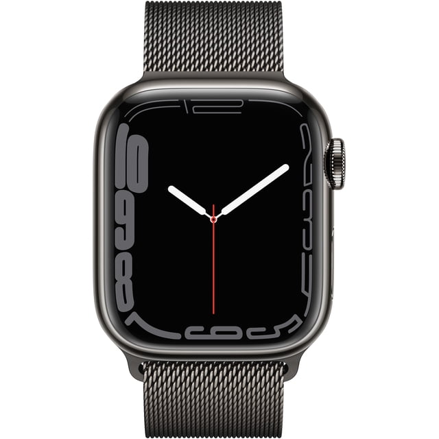 Apple Watch Serie 7 GPS Caja De Acero Inoxidable Grafito 41 mm Correa Milanesa Grafito MKHK3LL/A