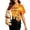 j30-Orange, variant on LIIPEE Fall Short Sleeve T Shirts For Women Halloween Graphic Tees Ladies Crew Neck Tshirt