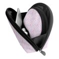 thumbnail image 4 of YFYANG 2 Piece Women's Portable Makeup Bags, Pink Floral Stripes Clutch Travel Toilet Bags Cosmetic Organizer, 4 of 7