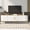 Style A-White & Gold, variant on Royard Oaktree Fluted TV Stand for 75" TVs w/Drawers & Cabinet, Curved Media Console w/Gold Accent