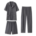thumbnail image 1 of Conjunto de pijama de cinco piezas para mujer, pantalón largo y pijama, para el hogar, 1 of 2