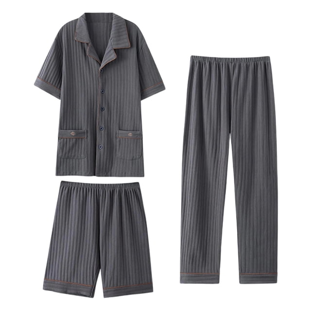 Conjunto de pijama de cinco piezas para mujer, pantalón largo y pijama, para el hogar