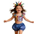 thumbnail image 4 of MEZZALL Child Girls Performance Hot Pants Stage Show Sequins Glitter Shorts Versatile Dance Cute Active Summer Athletic Casual Fashion Running Bottoms, 4 of 4