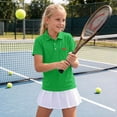 thumbnail image 5 of Chbgutlmr Boys Girls Tops Unisex School T-Shirts Short Sleeve Button Lapel Tops with Pocket Casual Summer Comfy Uniform Tops for Kids 2-15 Years, 5 of 8