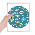 thumbnail image 1 of Blocs de Couleur Froide Poissons Cahier Journal Libre Papeterie Rechargeable, 1 of 3