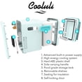 thumbnail image 3 of Cooluli Classic White 10 Liter Compact Portable Cooler Warmer Mini Fridge for Bedroom, Office, Dorm, Car - Great for Skincare & Cosmetics (110-240V/12V), 3 of 4