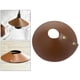 thumbnail image 5 of Pantalla de lámpara de cuero, cubierta de luz gruesa en forma de abanico, extraíble y a prueba de polvo Marron oscuro, 5 of 9