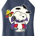 thumbnail image 3 of Peanuts - Snoopy Vampire Glow In The Dark - Juniors High Neck Tank Top, 3 of 6